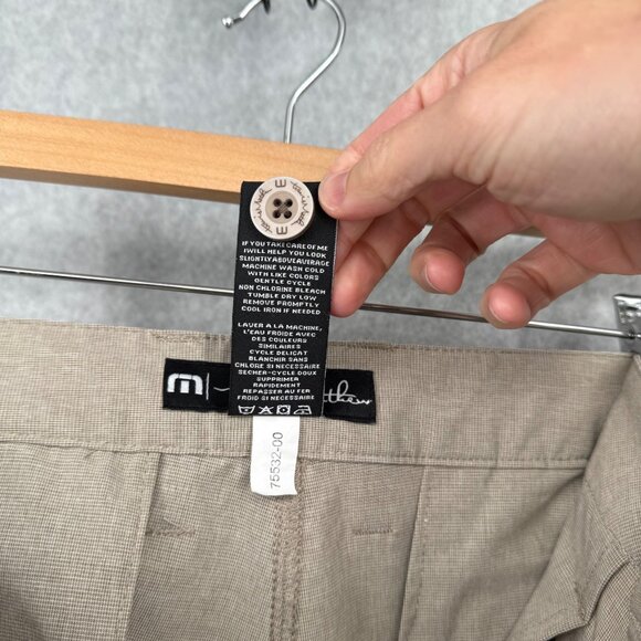 Travis Mathew Mens Open to Close Pants Trousers 36 Tan Khaki Golf Stretch 75532 - Picture 10 of 15